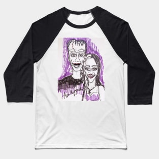 The Munsters Herman Munster and Lily Baseball T-Shirt